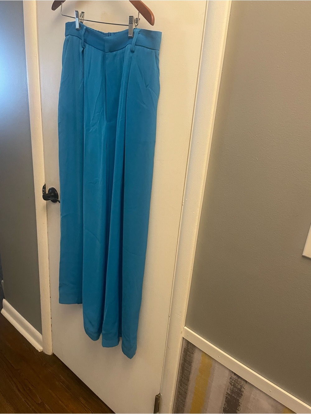 Tronjori High Waist Casual Wide Leg Palazzo Pants Trousers Wide Leg Palazzo